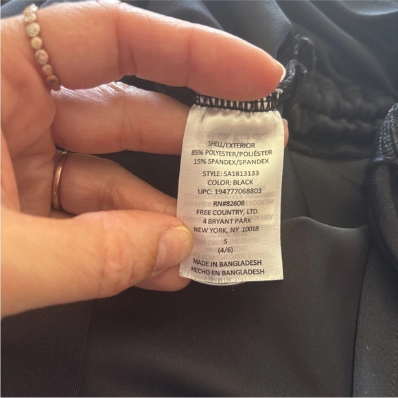 Free Country Top Womens S 4/6 Gray Black Camo Arms Drawstrings 1/4 Zip Pullover - Picture 12 of 13